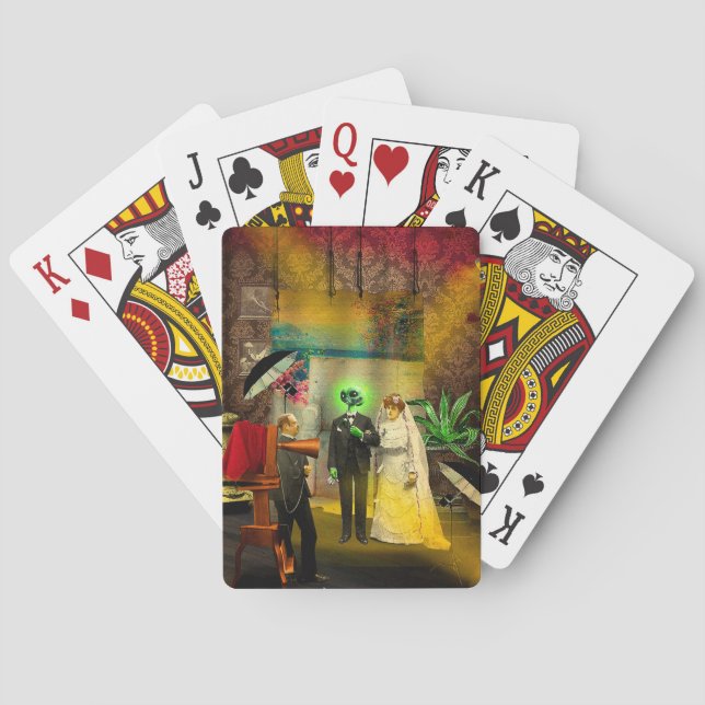 Interrasistiskt Kärlek Casinokort (Baksidan)