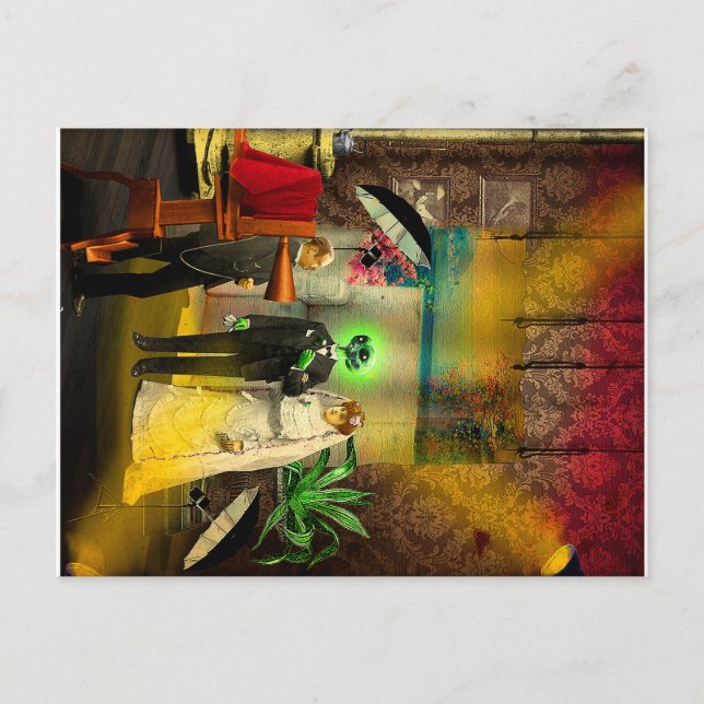 Interrasistiskt Kärlek Helg Vykort (Framsida)