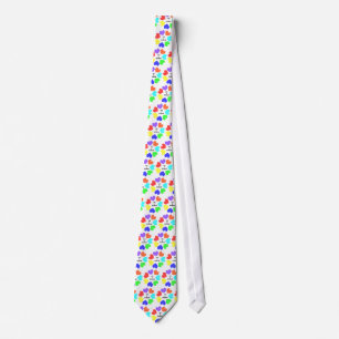 Interrastiskt Kärlek Rainbow Hearts Tie Slips