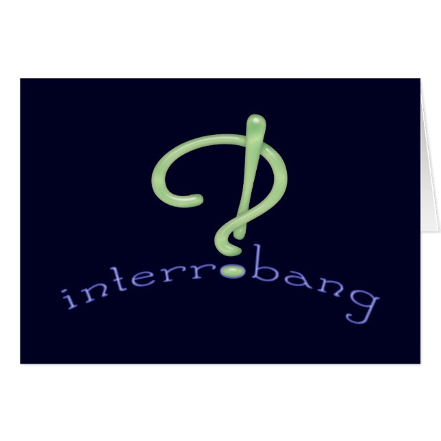 Interrobang! Hälsningskort (Framsidan Horizontal)