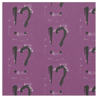 "Interrobangy" - i purple. Tyg