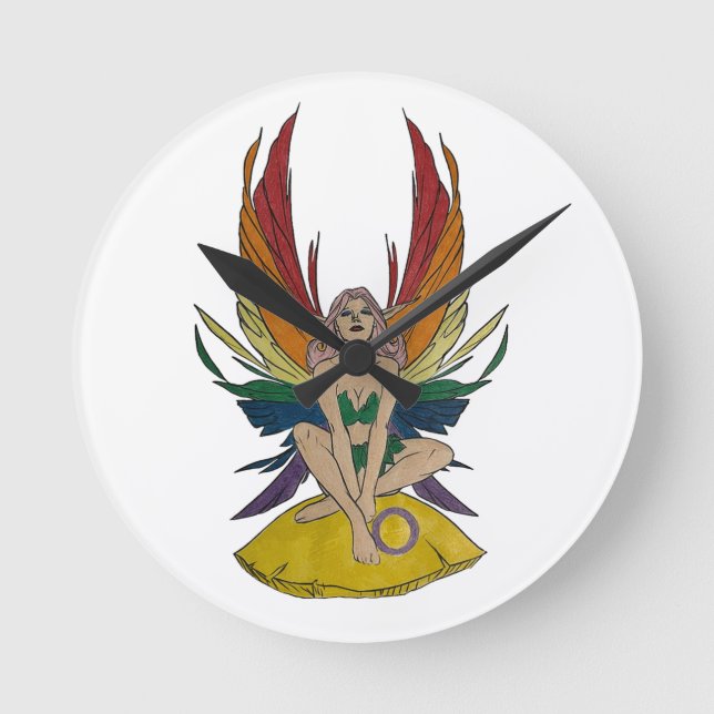 Intersex Älva Rund Klocka (Framsida)