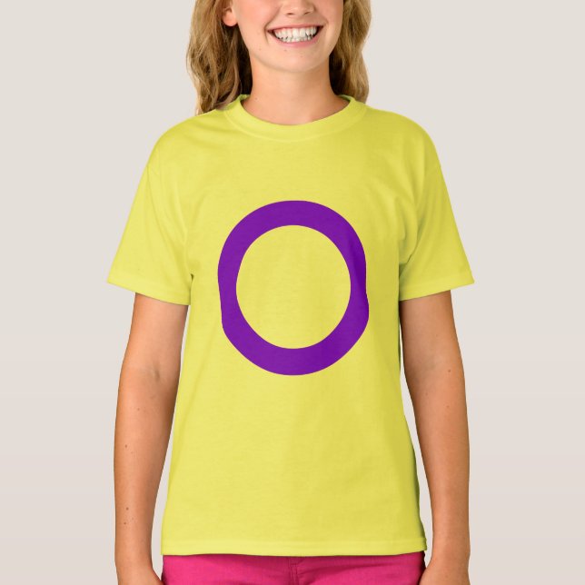 Intersex Flagga T-Shirt (barn) (Framsida)
