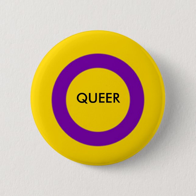 Intersex knäppas konstig pride knapp (Framsida)