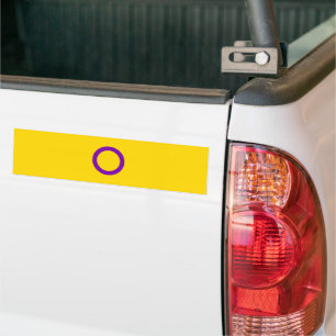 Intersex Pride Flagga Bildekal