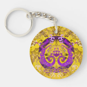Intersex Pride Flagga Färg Dragon Damask