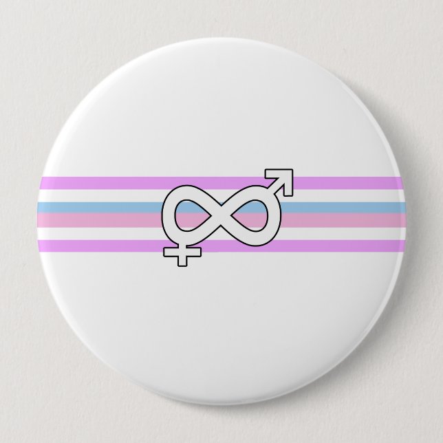 Intersex Pride Flagga Knapp (Framsida)
