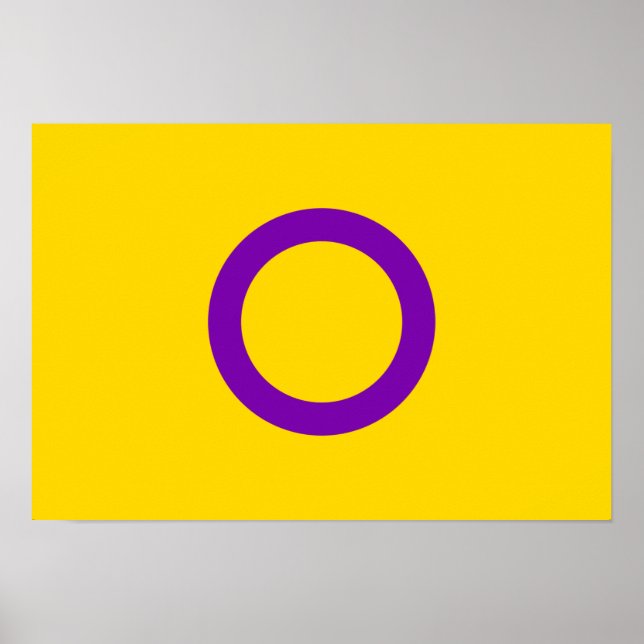 Intersex Pride flagga Poster (Framsidan)