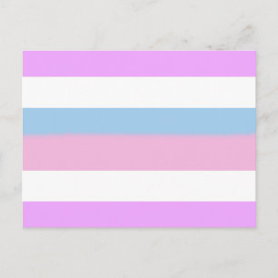 Intersex Pride Flagga Vykort