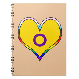 Intersex Pride Heart - bärbar dator Anteckningsbok