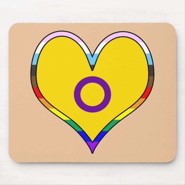 Intersex Pride Heart Musmatta (Framsidan)