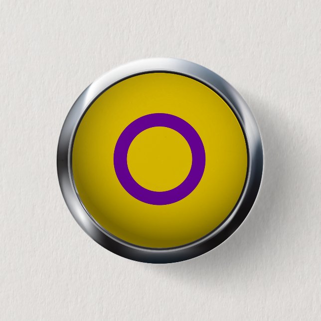 INTERSEX PRIDE MEDALLION KNAPP (Framsida)