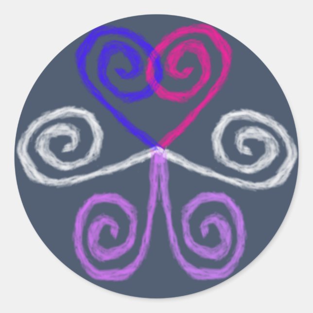 Intersex Pride Runt Klistermärke (Framsida)