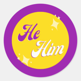 Intersex Pronouns Runt Klistermärke