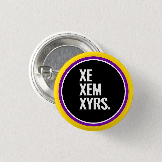 Intersex stolthet knapp (Framsida & baksida)