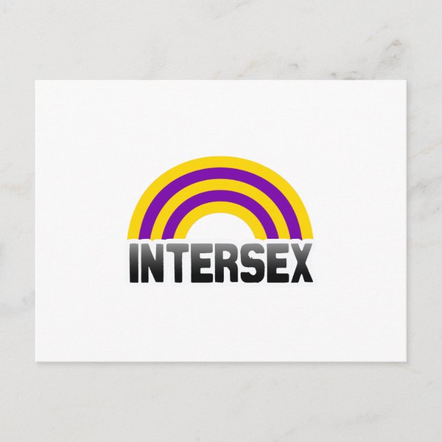 Intersex stolthet vykort (Framsida)