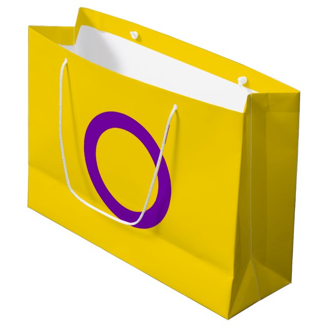 Intersex stolthetsflagga (Framsidan Vinklad)