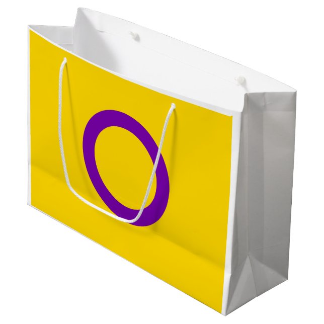 Intersex stolthetsflagga (Framsidan Vinklad)