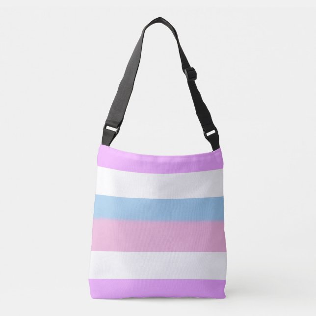 Intersex stolthetsflagga axelväska (Framsida)