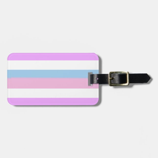 Intersex stolthetsflagga bagagebricka (Horisontell Framsida)