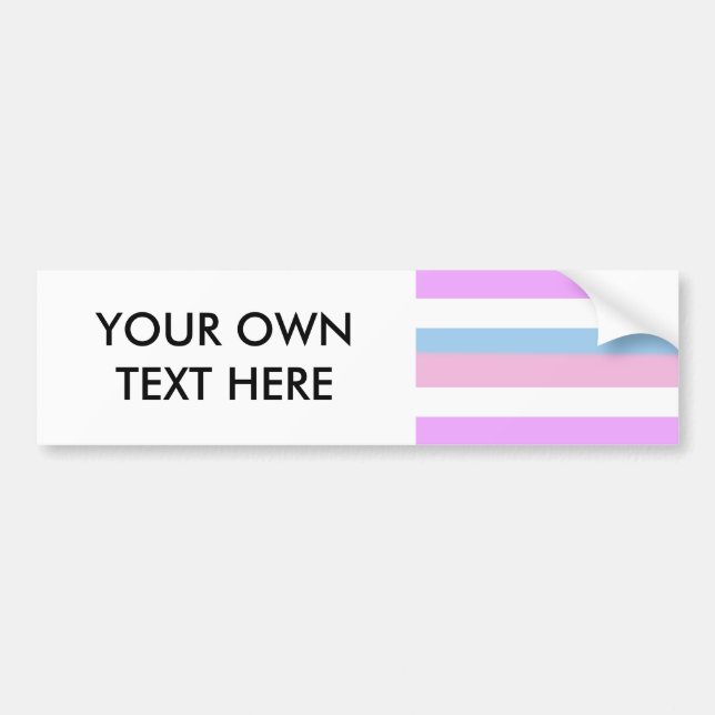 Intersex stolthetsflagga bildekal (Framsidan)