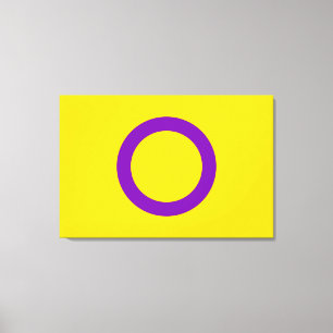 Intersex stolthetsflagga canvastryck