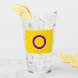 Intersex stolthetsflagga glaskopp