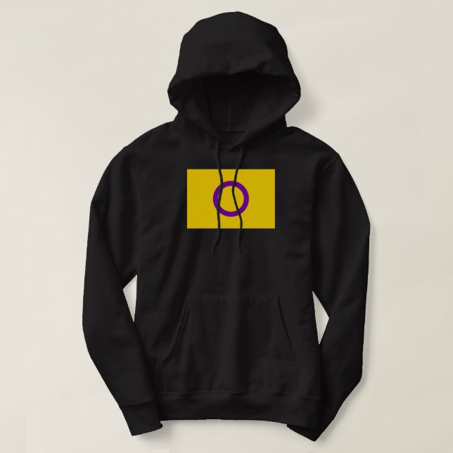 Intersex stolthetsflagga hoodie (Design framsida)