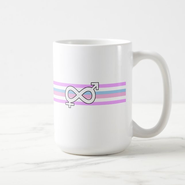 Intersex stolthetsflagga kaffemugg (Höger)