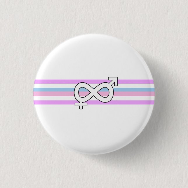 Intersex stolthetsflagga knapp (Framsida)