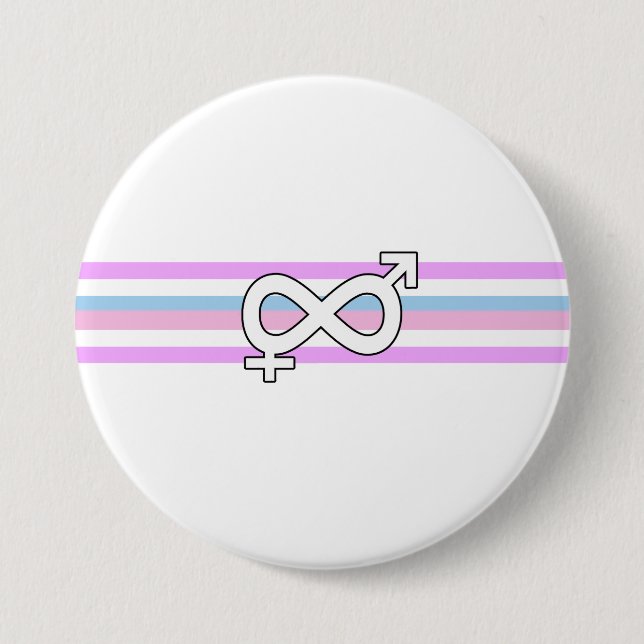 Intersex stolthetsflagga knapp (Framsida)