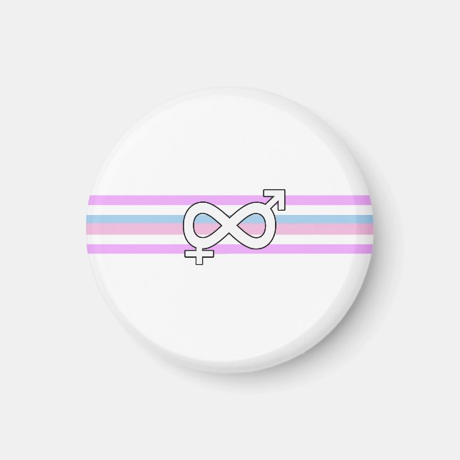 Intersex stolthetsflagga magnet (Framsidan)