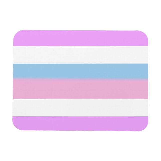 Intersex stolthetsflagga magnet (Horisontell)