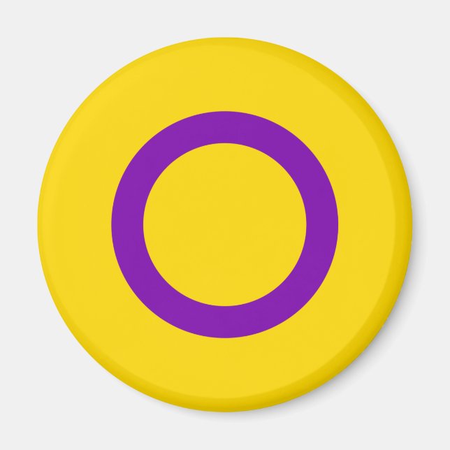 Intersex stolthetsflagga magnet (Framsidan)