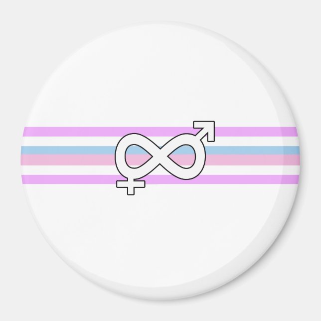 Intersex stolthetsflagga magnet (Framsidan)