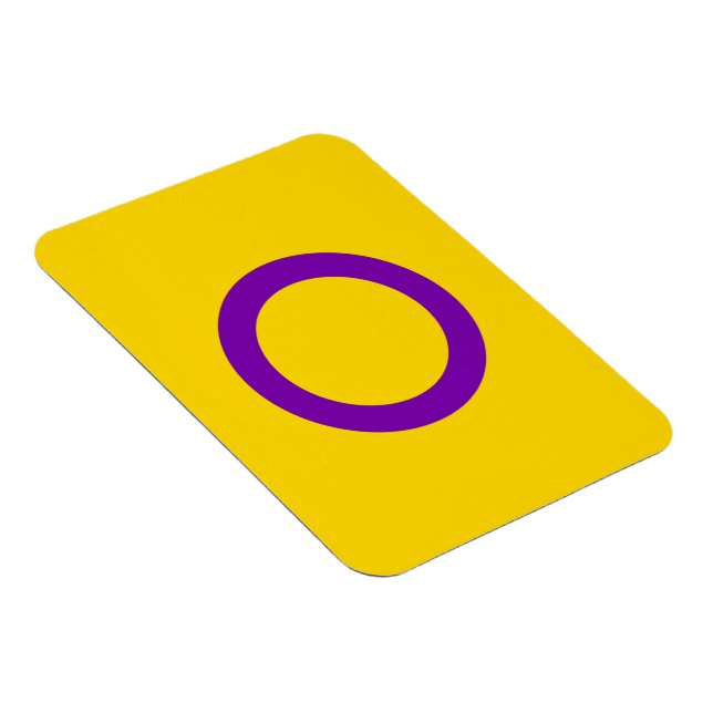 Intersex stolthetsflagga magnet (Högersidan)