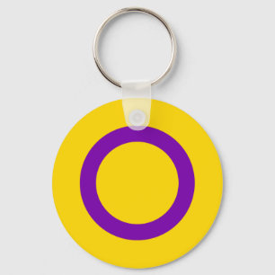 Intersex stolthetsflagga nyckelring