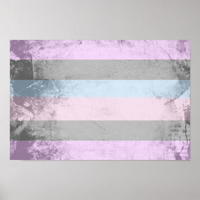 Intersex stolthetsflagga poster (Framsidan)