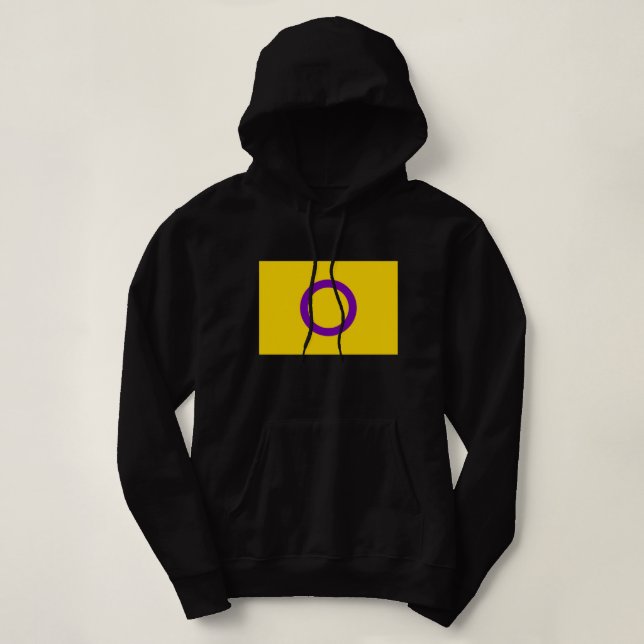 Intersex stolthetsflagga t shirt (Design framsida)