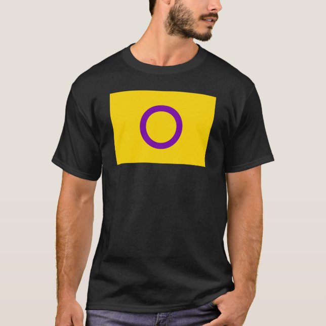 Intersex stolthetsflagga t shirt (Framsida)