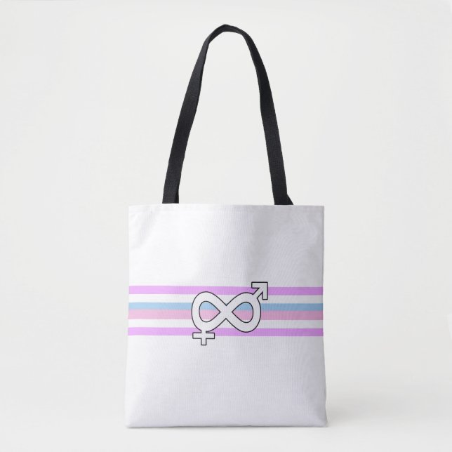 Intersex stolthetsflagga tygkasse (Framsida)