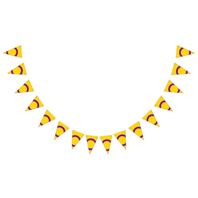 Intersex stolthetsflagga vimplar (Alla)