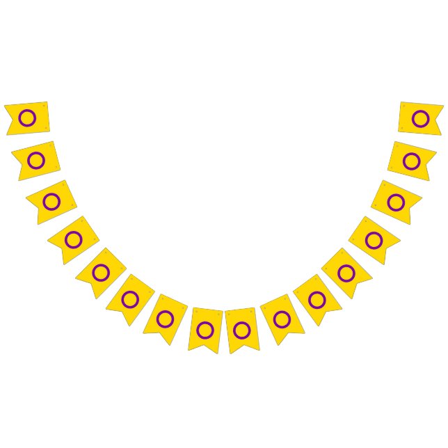 Intersex stolthetsflagga vimplar (Alla)