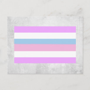 Intersex stolthetsflagga vykort