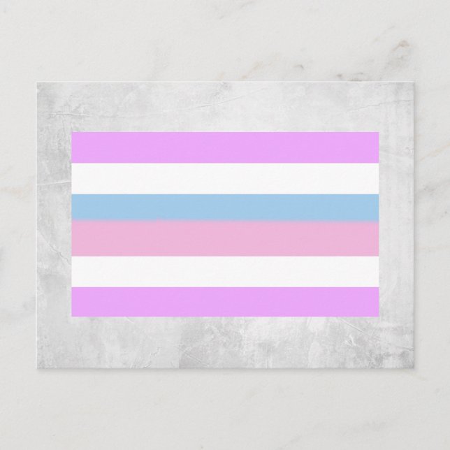 Intersex stolthetsflagga vykort (Framsida)