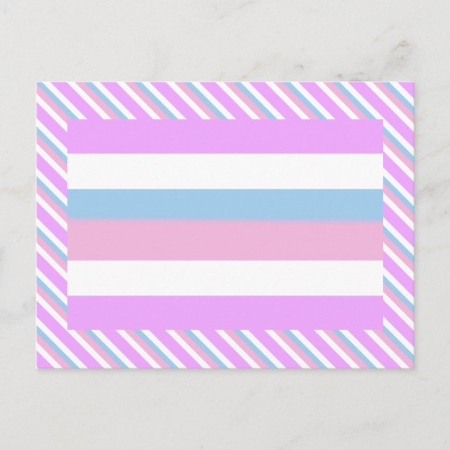 Intersex stolthetsflagga vykort (Framsida)
