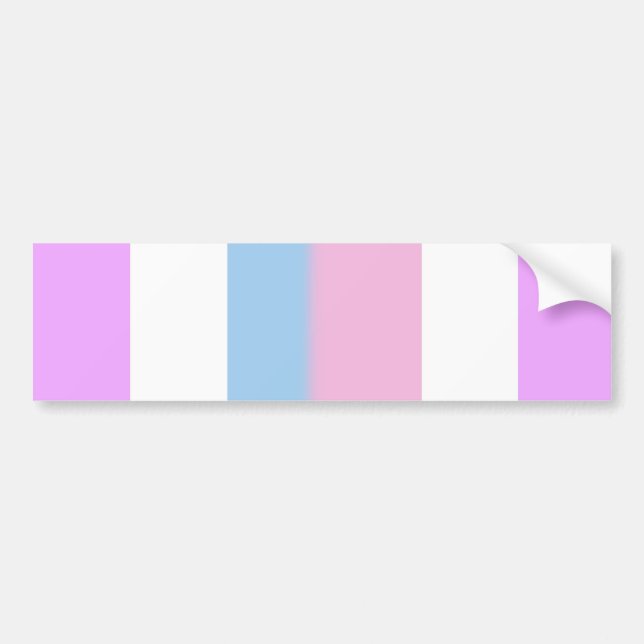 Intersex stolthetsränder bildekal (Framsidan)