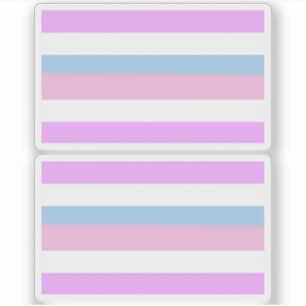 Intersex stolthetsränder klistermärken