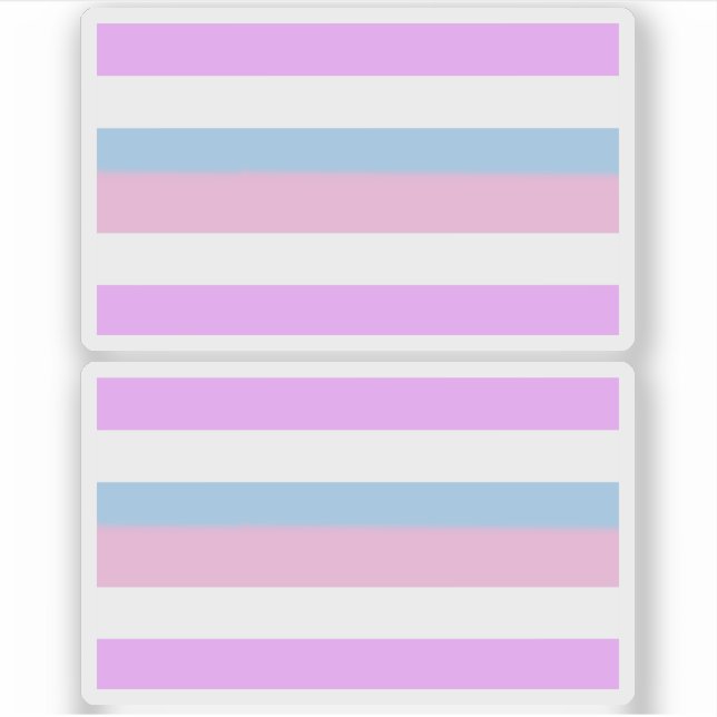 Intersex stolthetsränder klistermärken (Framsida)