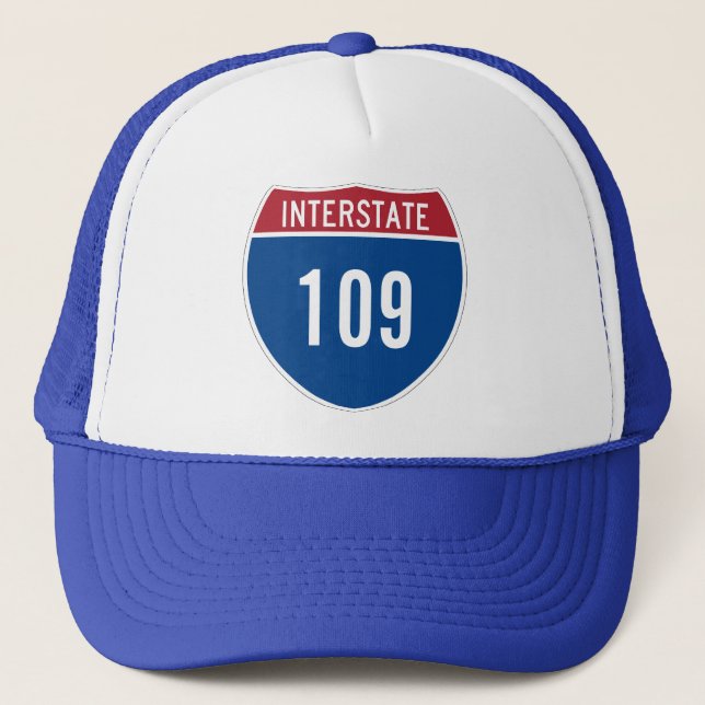 Interstate 109 Hat Truckerkeps (Framsida)